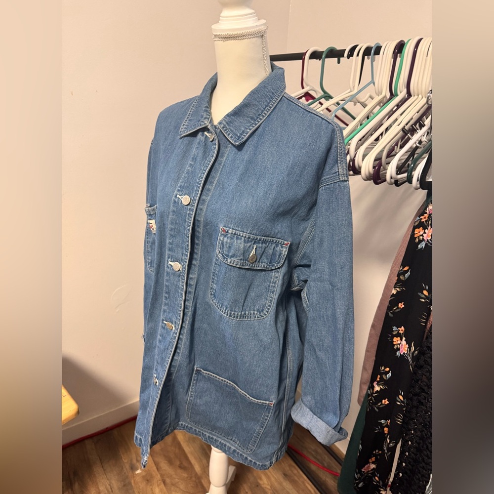 Edie Beauer Denim Blue Women's Jacket Size L